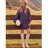 imageANRABESS Womens Sweater Dress Oversized Cable Knit Chunky Long Sleeve Short Dresses 2025 Fall Outfits Vacation Winter ClothesPurple