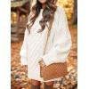 imageANRABESS Womens Sweater Dress Oversized Cable Knit Chunky Long Sleeve Short Dresses 2025 Fall Outfits Vacation Winter ClothesWhite
