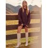 imageANRABESS Womens Sweater Dress Oversized Cable Knit Chunky Long Sleeve Short Dresses 2025 Fall Outfits Vacation Winter ClothesWine Red