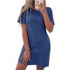 imageANRABESS Women Short Sleeve Sleep Night Shirts Comfy Nightgowns Ribbed Pajamas House Sweater Dress 2025 Fall SleepwearDark Blue