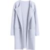imageANRABESS Womens Cardigan Sweater Open Front Knit Long Coatigan Dressy Casual Jacket Coat 2025 Fall Outfits Classy ClothesLight Blue