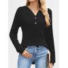 imageANRABESS Hoodies for Women Long Sleeve Shirts Ribbed Knit Loose Fit Pullover Sweatshirts 2025 Fall Casual Hooded Sweater TopBlack