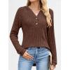 imageANRABESS Hoodies for Women Long Sleeve Shirts Ribbed Knit Loose Fit Pullover Sweatshirts 2025 Fall Casual Hooded Sweater TopBrown