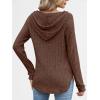 imageANRABESS Hoodies for Women Long Sleeve Shirts Ribbed Knit Loose Fit Pullover Sweatshirts 2025 Fall Casual Hooded Sweater TopBrown