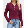 imageANRABESS Hoodies for Women Long Sleeve Shirts Ribbed Knit Loose Fit Pullover Sweatshirts 2025 Fall Casual Hooded Sweater TopBurgundy