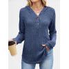 imageANRABESS Hoodies for Women Long Sleeve Shirts Ribbed Knit Loose Fit Pullover Sweatshirts 2025 Fall Casual Hooded Sweater TopDark Blue