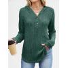 imageANRABESS Hoodies for Women Long Sleeve Shirts Ribbed Knit Loose Fit Pullover Sweatshirts 2025 Fall Casual Hooded Sweater TopGreen