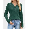 imageANRABESS Hoodies for Women Long Sleeve Shirts Ribbed Knit Loose Fit Pullover Sweatshirts 2025 Fall Casual Hooded Sweater TopGreen