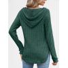 imageANRABESS Hoodies for Women Long Sleeve Shirts Ribbed Knit Loose Fit Pullover Sweatshirts 2025 Fall Casual Hooded Sweater TopGreen