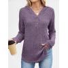 imageANRABESS Hoodies for Women Long Sleeve Shirts Ribbed Knit Loose Fit Pullover Sweatshirts 2025 Fall Casual Hooded Sweater TopPurple