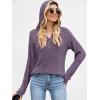 imageANRABESS Hoodies for Women Long Sleeve Shirts Ribbed Knit Loose Fit Pullover Sweatshirts 2025 Fall Casual Hooded Sweater TopPurple