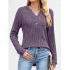 imageANRABESS Hoodies for Women Long Sleeve Shirts Ribbed Knit Loose Fit Pullover Sweatshirts 2025 Fall Casual Hooded Sweater TopPurple