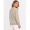 imageANRABESS Oversized Sweaters for Women Casual Crewneck Knit Lightweight Chest Pocket Pullover Top 2025 Fall Travel OutfitsAlmond