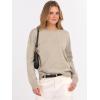 imageANRABESS Oversized Sweaters for Women Casual Crewneck Knit Lightweight Chest Pocket Pullover Top 2025 Fall Travel OutfitsAlmond
