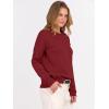 imageANRABESS Oversized Sweaters for Women Casual Crewneck Knit Lightweight Chest Pocket Pullover Top 2025 Fall Travel OutfitsBrick Red
