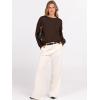 imageANRABESS Oversized Sweaters for Women Casual Crewneck Knit Lightweight Chest Pocket Pullover Top 2025 Fall Travel OutfitsCoffee