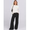 imageANRABESS Oversized Sweaters for Women Casual Crewneck Knit Lightweight Chest Pocket Pullover Top 2025 Fall Travel OutfitsOffwhite