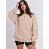 imageANRABESS Oversized Sweatshirt for Women Crewneck Y2K Hoodies Fleece Casual Comfy Pullover Top Fall Outfits Clothes 2025Apricot