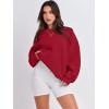 imageANRABESS Oversized Sweatshirt for Women Crewneck Y2K Hoodies Fleece Casual Comfy Pullover Top Fall Outfits Clothes 2025Peachy Red