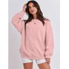 imageANRABESS Oversized Sweatshirt for Women Crewneck Y2K Hoodies Fleece Casual Comfy Pullover Top Fall Outfits Clothes 2025Pink