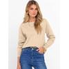 imageANRABESS Sweater for Women Long Sleeve Crewneck 2025 Fall Winter Soft Loose Fit Basic Knit Pullover Sweaters Top OutfitsAlmond