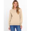 imageANRABESS Sweater for Women Long Sleeve Crewneck 2025 Fall Winter Soft Loose Fit Basic Knit Pullover Sweaters Top OutfitsAlmond