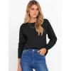imageANRABESS Sweater for Women Long Sleeve Crewneck 2025 Fall Winter Soft Loose Fit Basic Knit Pullover Sweaters Top OutfitsBlack
