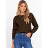 imageANRABESS Sweater for Women Long Sleeve Crewneck 2025 Fall Winter Soft Loose Fit Basic Knit Pullover Sweaters Top OutfitsCoffee