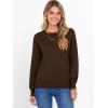imageANRABESS Sweater for Women Long Sleeve Crewneck 2025 Fall Winter Soft Loose Fit Basic Knit Pullover Sweaters Top OutfitsCoffee