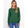 imageANRABESS Sweater for Women Long Sleeve Crewneck 2025 Fall Winter Soft Loose Fit Basic Knit Pullover Sweaters Top OutfitsForest Green
