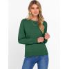 imageANRABESS Sweater for Women Long Sleeve Crewneck 2025 Fall Winter Soft Loose Fit Basic Knit Pullover Sweaters Top OutfitsForest Green