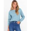 imageANRABESS Sweater for Women Long Sleeve Crewneck 2025 Fall Winter Soft Loose Fit Basic Knit Pullover Sweaters Top OutfitsLight Blue