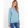 imageANRABESS Sweater for Women Long Sleeve Crewneck 2025 Fall Winter Soft Loose Fit Basic Knit Pullover Sweaters Top OutfitsLight Blue