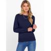 imageANRABESS Sweater for Women Long Sleeve Crewneck 2025 Fall Winter Soft Loose Fit Basic Knit Pullover Sweaters Top OutfitsNavy Blue