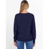 imageANRABESS Sweater for Women Long Sleeve Crewneck 2025 Fall Winter Soft Loose Fit Basic Knit Pullover Sweaters Top OutfitsNavy Blue