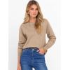 imageANRABESS Sweater for Women Long Sleeve Crewneck 2025 Fall Winter Soft Loose Fit Basic Knit Pullover Sweaters Top OutfitsWarm Khaki