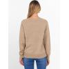 imageANRABESS Sweater for Women Long Sleeve Crewneck 2025 Fall Winter Soft Loose Fit Basic Knit Pullover Sweaters Top OutfitsWarm Khaki