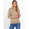imageANRABESS Sweater for Women Long Sleeve Crewneck 2025 Fall Winter Soft Loose Fit Basic Knit Pullover Sweaters Top OutfitsWarm Khaki
