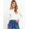 imageANRABESS Sweater for Women Long Sleeve Crewneck 2025 Fall Winter Soft Loose Fit Basic Knit Pullover Sweaters Top OutfitsWhite