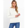 imageANRABESS Sweater for Women Long Sleeve Crewneck 2025 Fall Winter Soft Loose Fit Basic Knit Pullover Sweaters Top OutfitsWhite