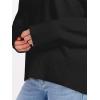 imageANRABESS Sweaters for Women 2025 Fall Long Sleeve Casual Loose Fit Knitted High Low Hem Basic Pullover Sweater TopsBlack