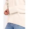 imageANRABESS Sweaters for Women 2025 Fall Long Sleeve Casual Loose Fit Knitted High Low Hem Basic Pullover Sweater TopsLight Apricot