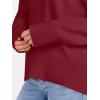 imageANRABESS Sweaters for Women 2025 Fall Long Sleeve Casual Loose Fit Knitted High Low Hem Basic Pullover Sweater TopsRed