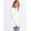imageANRABESS Sweaters for Women 2025 Fall Long Sleeve Casual Loose Fit Knitted High Low Hem Basic Pullover Sweater TopsWhite