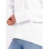 imageANRABESS Sweaters for Women 2025 Fall Long Sleeve Casual Loose Fit Knitted High Low Hem Basic Pullover Sweater TopsWhite