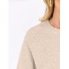 imageANRABESS Sweaters for Women Long Sleeve Cropped Lightweight 2025 Fall Fashion Knit Crewneck Pullover Top Soft Trendy OutfitsAlmond