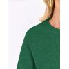 imageANRABESS Sweaters for Women Long Sleeve Cropped Lightweight 2025 Fall Fashion Knit Crewneck Pullover Top Soft Trendy OutfitsForest Green