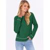 imageANRABESS Sweaters for Women Long Sleeve Cropped Lightweight 2025 Fall Fashion Knit Crewneck Pullover Top Soft Trendy OutfitsForest Green
