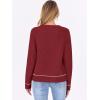 imageANRABESS Sweaters for Women Long Sleeve Cropped Lightweight 2025 Fall Fashion Knit Crewneck Pullover Top Soft Trendy OutfitsRed