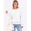 imageANRABESS Sweaters for Women Long Sleeve Cropped Lightweight 2025 Fall Fashion Knit Crewneck Pullover Top Soft Trendy OutfitsWhite